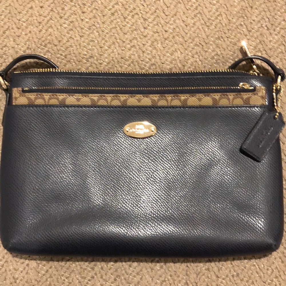 Navy Blue Coach Crossbody Bag Gem